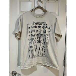 Human Bones Anatomy Chart T Shirt Size XL